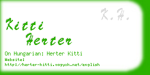 kitti herter business card
